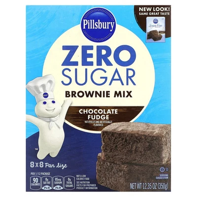 Zero Sugar, смесь брауни, шоколадная помадка, 12,35 унции (350 г) - Изображение 1 из 2