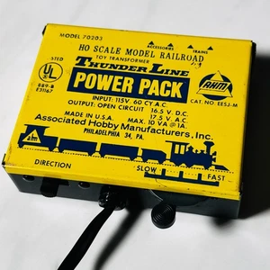 VINTAGE AHM 70203 THUNDER LINE POWER PACK FOR HO SCALE RAILROAD TRAIN MODELS - Bild 1 von 2