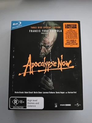 APOCALYPSE NOW Blu-ray Limited Edition 3 Disc Set BRANDO SHEEN Aus Release  - image 1 of 4