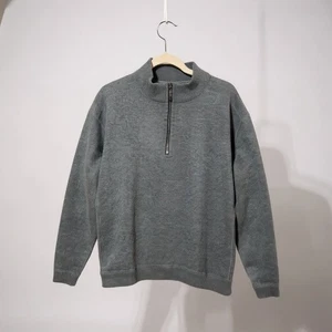 Suéter Pullover Tommy Bahama Gris Cuarto Cremallera Para Hombre - Imagen 1 de 5