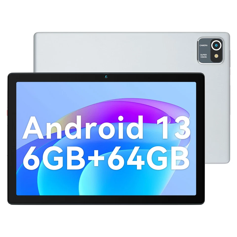2025 New 10.1 inch Android 14 Tablets HD Touchscreen Octa-Core 64GB Dual Camera - Image 1 of 4
