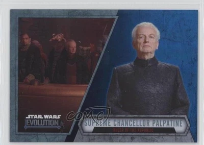 2016 Topps Star Wars Evolution Blue Lightsaber Emperor Palpatine #48 1u6 - Image 1 of 3