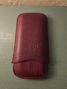 R D Gomez Fasan Burgund 3 Finger Leder Zigarrenetui, Spanien - Top - Bild 1 von 6