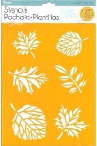 Darice 8.5 x 11 Stencil LEAVES 6 Designs 30018430 - Picture 1 of 1