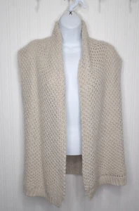 J.Jill Sweater Knit Cardigan Open Front Beige Alpaca Blend Size Small Petite - Picture 1 of 12