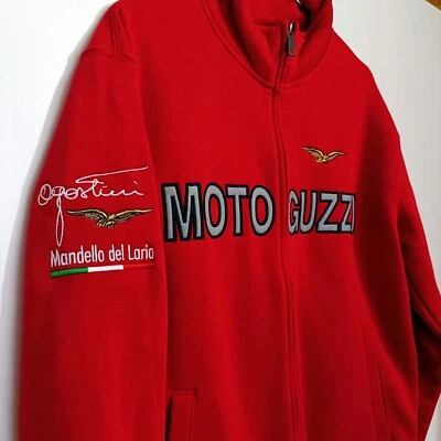 Felpa Full ZIP Rossa Moto Guzzi by Agostini Mandello del Lario - Bild 1 von 4