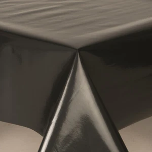 Schlichte dunkelgraue PVC-Vinyltischdecke Schiefer abwischbar - Bild 1 von 2
