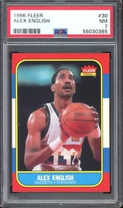 1986-87 Fleer #30 Alex English PSA 7 - Picture 1 of 2