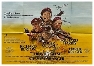 Reproduktion ""Die wilden Gänse"" Kriegsfilm Poster. Größe: A2 - Bild 1 von 1