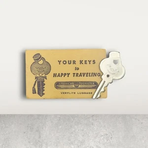 Valigia chiave di ricambio vintage American Tourister Bellhop treno valigia bagagli borse - Foto 1 di 6