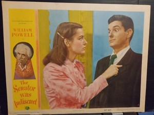 Lobby Card 1947 THE SENATOR WAS INDISCREET Ella Raines Peter Hayes Willam Powell