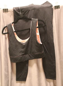 Fabletics Harlow 2PC SET Reversible Bra XL + Powerhold Leggings LG - Picture 1 of 5