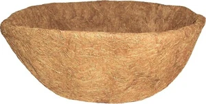 Round Basket Shape Coco Liner 14-Inch Pack of 2 Gardening Flowers Natural - Picture 1 of 1