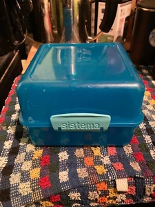 Sistema double lunch snack klip it clip lock box container - Picture 1 of 3