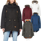 Trespass Womens Clea Jacket Waterproof Quilted Faux Fur Trim Winter Parka Coat