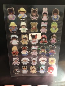 Kawaii Japan Monchhichi Monchichi Dolls Sticker Rare Htf Vintage - Picture 1 of 1