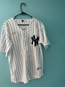 Nike New York Yankees Voit JERSEY Men Medium MLB Baseball Stitched Authentic - Picture 1 of 10