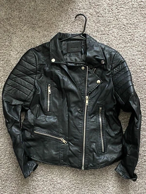 BLANK NYC Women's Large Black Zippered Moto Jacket - - Image 1 of 4