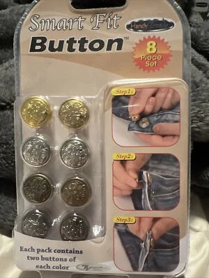 Handy Trends Smart Fit Button- Fix Popped Off Jeans Pants Shorts 8 Piece Set - Image 1 of 2