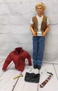 Vintage Barbie Shave N Style Ken Puppe 1999 blonde Haare Bart & etwas Zubehör  - Bild 1 von 11