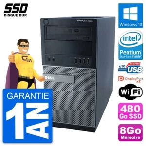 PC Tour Dell OptiPlex 9020 Intel Pentium G3220 RAM 8Go SSD 480Go Windows 10 Wifi - Bild 1 von 7