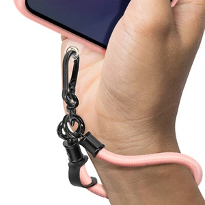 Avizar, Handschlaufe für Smartphones aus weichem Nylon, Rose clair - Afbeelding 1 van 6