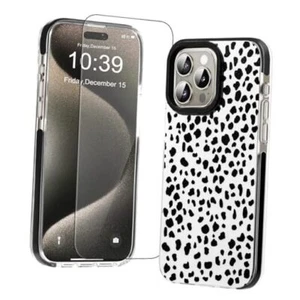 Compatible with iPhone 15 Pro Max Case with iPhone 15 pro max Women Leopard - Picture 1 of 8