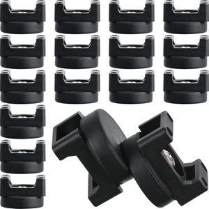 15 Pcs Magnetic Zip Tie Mount Base Black Magnetic Cable Clips Wire Holder Multip - Picture 1 of 12