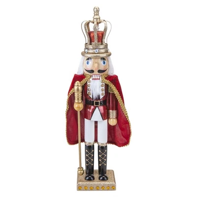 Nutcracker King Christmas Decoration X 1 46x12. 2x9. 9cm Red King 16. 55 Inch - Image 1 of 4