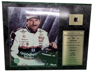 Placa de pieza de auto auténtica Dale Earnhardt Sr. #3 "The Intimidator" 15" X 12" - Imagen 1 de 4