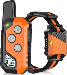 Schockhalsband für Hunde, IP67 wasserdicht Hundetraining 1er Pack, orange  - Bild 1 von 7