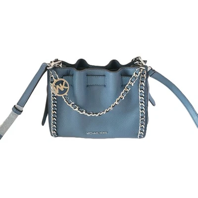 Michael Kors Mina Small Belt Chain Inlay Crossbody Cornflower Handbag - Image 1 of 4