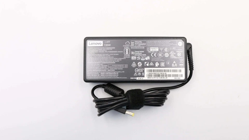 45N0554 Genuine Lenovo ThinkPad 135w AC Adapter