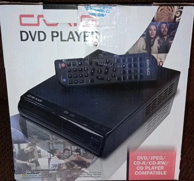 Craig Compact DVD/JPEG/CD-R/CD-RW/CD Player with Remote (CVD512a), Single - Image 1 of 3