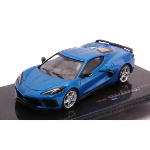CHEVROLET CORVETTE (C8) STINGRAY 2020 METALLIC BLUE 1:43 Ixo Model Auto Stradali - Immagine 1 di 1