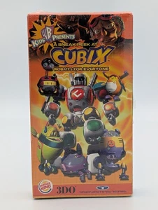 CUBIX Sealed New Promo VHS 2001 Robots Cartoon Burger King WB Kids Presents - Picture 1 of 2