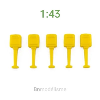 Lot 5 Boîtes Postales 1/43, Décor Diorama Rue Maquette Modélisme La Poste - Imagen 1 de 2