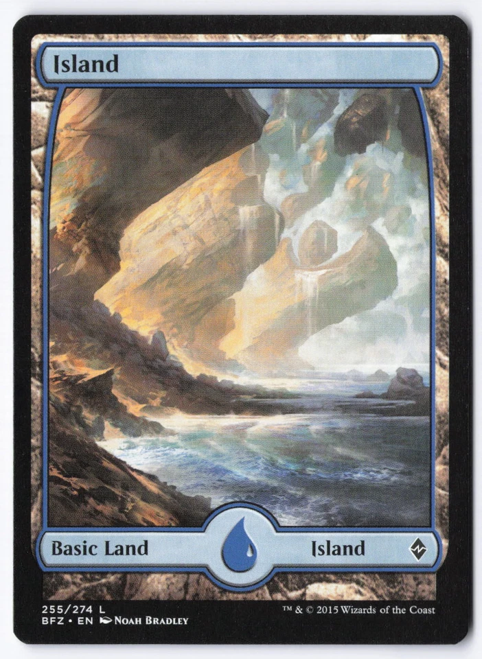 Island () - Full Art L Battle for Zendikar 255 LP - Image 1 of 2