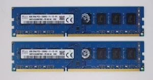 Hynix 16GB(2x8GB) HMT41GU6MFR8C-PB PC3-12800U DDR3 1600MHz Desktop Memory - Picture 1 of 3