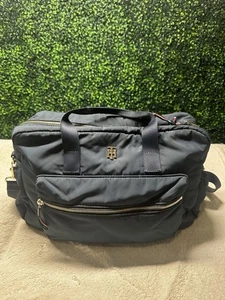 Tommy Hilfiger Tote Bag Navy Casual Baby Diapers Removable Strap W/Changing Pad - Picture 1 of 5