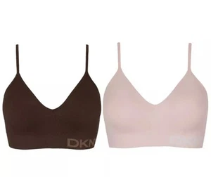DKNY 2er Pack Seamless Bralette Seamless BH weicher Stretch Stoff SMALL S NEU!! - Bild 1 von 6