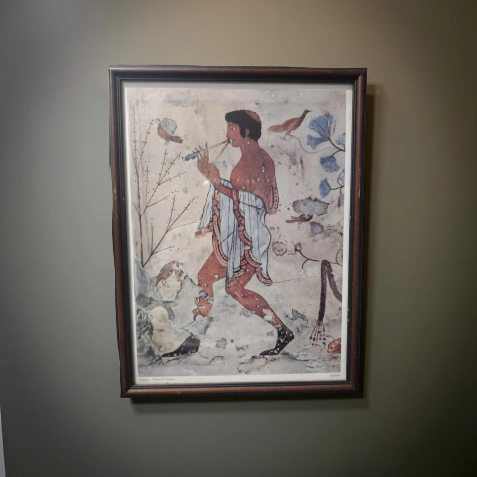 Tarquinia - Tomba Del Triclonio Flautista Wall Decor Art Print Poster 1998 - Image 1 of 1