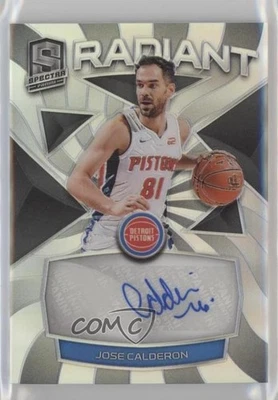 2018-19 Panini Spectra Radiant Signatures /75 Jose Calderon #RS-JCD Auto - Image 1 of 2