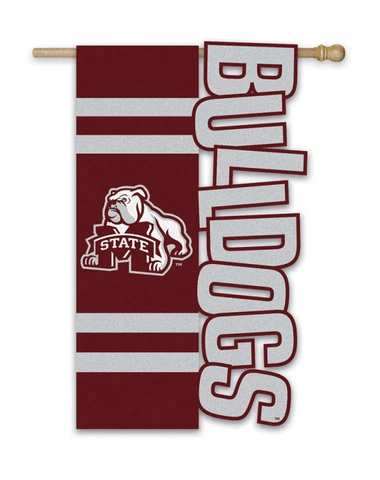 Mississippi State Bulldogs Decorative Flag NCAA Licensed College Football Cover