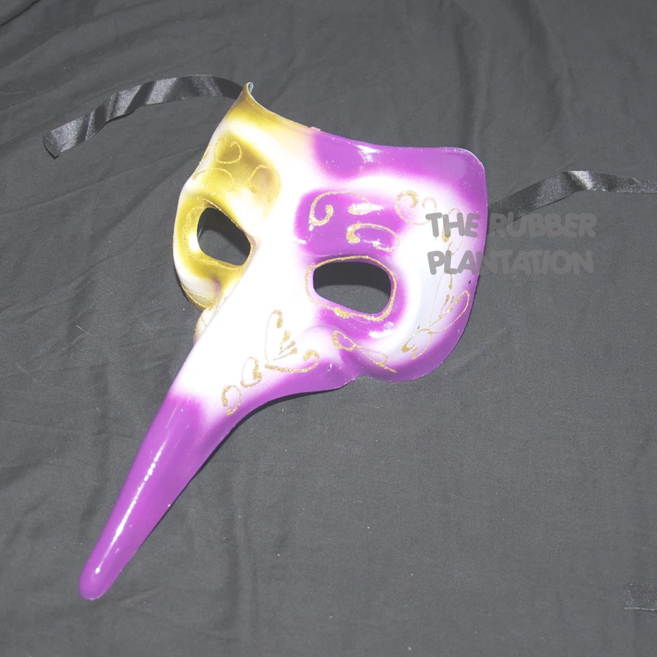 Long Nose Masquerade Mask Colourful Venetian Style Halloween Fancy Dress Ball - Image 1 of 1