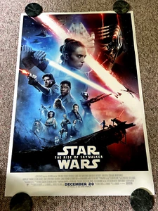 STAR WARS - RISE OF SKYWALKER MOVIE POSTER 27x40, ORIGINAL, See Photos ! - Picture 1 of 3