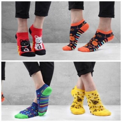 Short Ankle Trainer Bamboo Fibre Socks - Pair Of Unisex Spiritual Hippy Yoga - Image 1 of 3