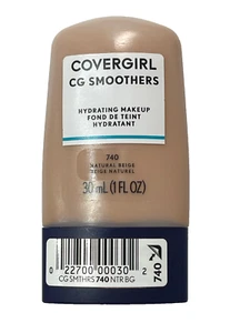 CoverGirl CG 740 Natural Beige Smoothers Hydrating Makeup Liquid Foundation - Picture 1 of 2