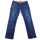 Rich & Skinny Jeans Womens Sz 27 32x30.5* Stretch Denim Twilight Vtg Dark Wash