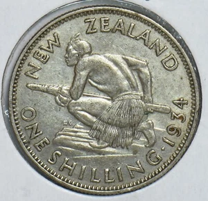 New Zealand 1934 Shilling 298659 combine shipping - Picture 1 of 2